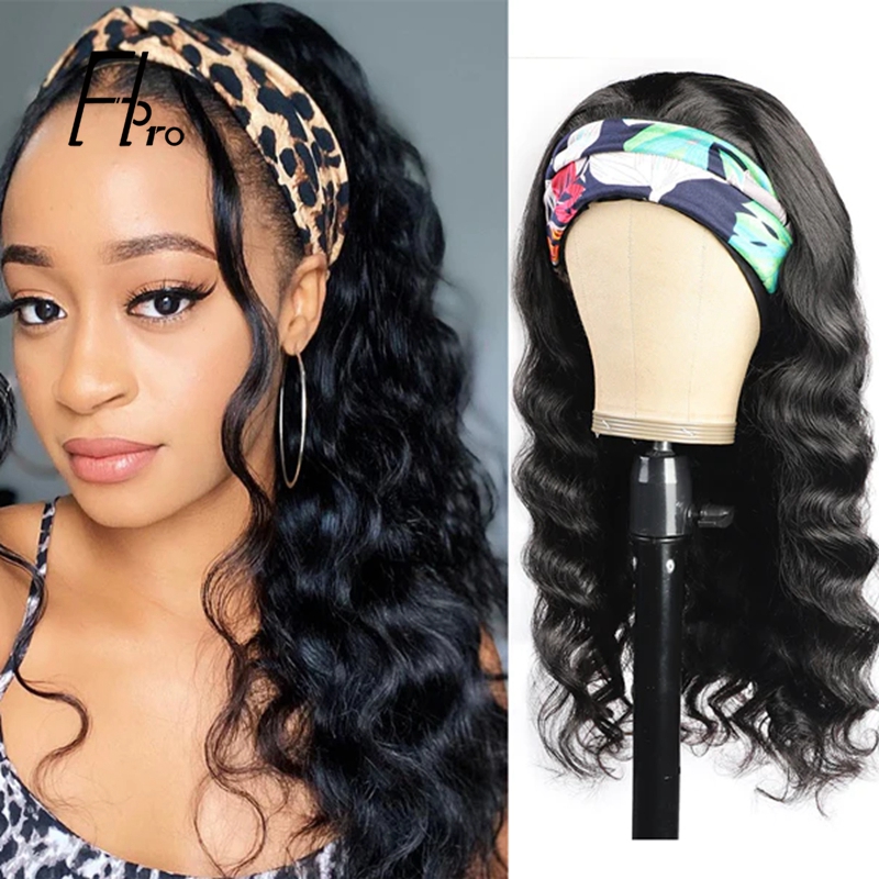 Headband Wigs Loose Wave High Density Glueless Virgin Hair Wigs